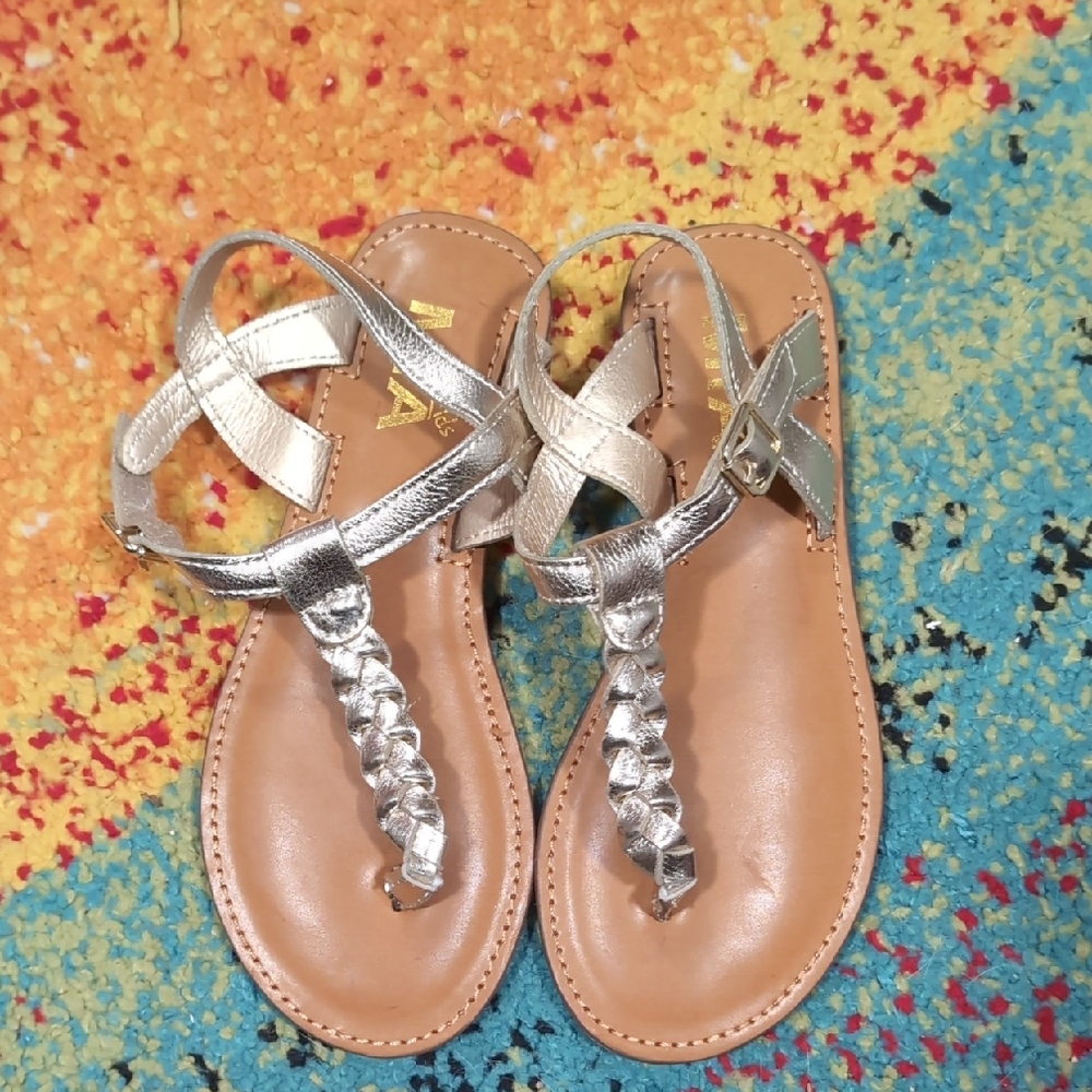 MIA Kids Gold Braided Sandals